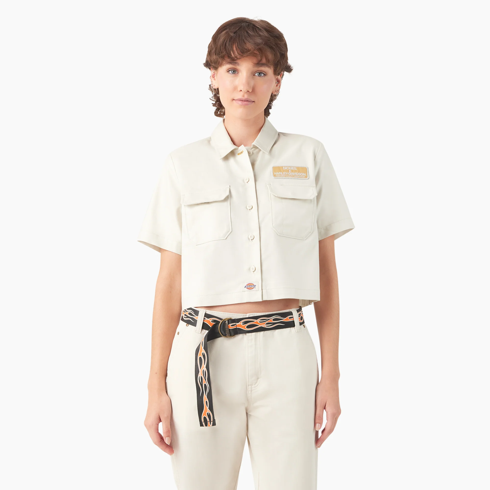 Dickies x Harley-Davidson Women’s Eagle Cropped Work Shirt