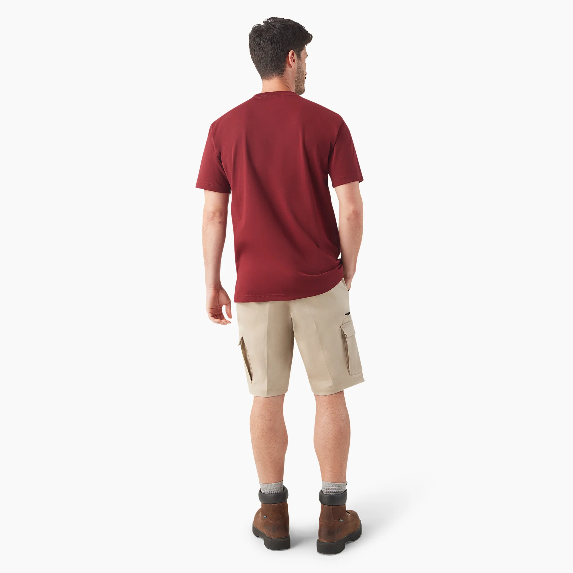Heavyweight Heathered Short Sleeve Pocket T-Shirt - Image 5