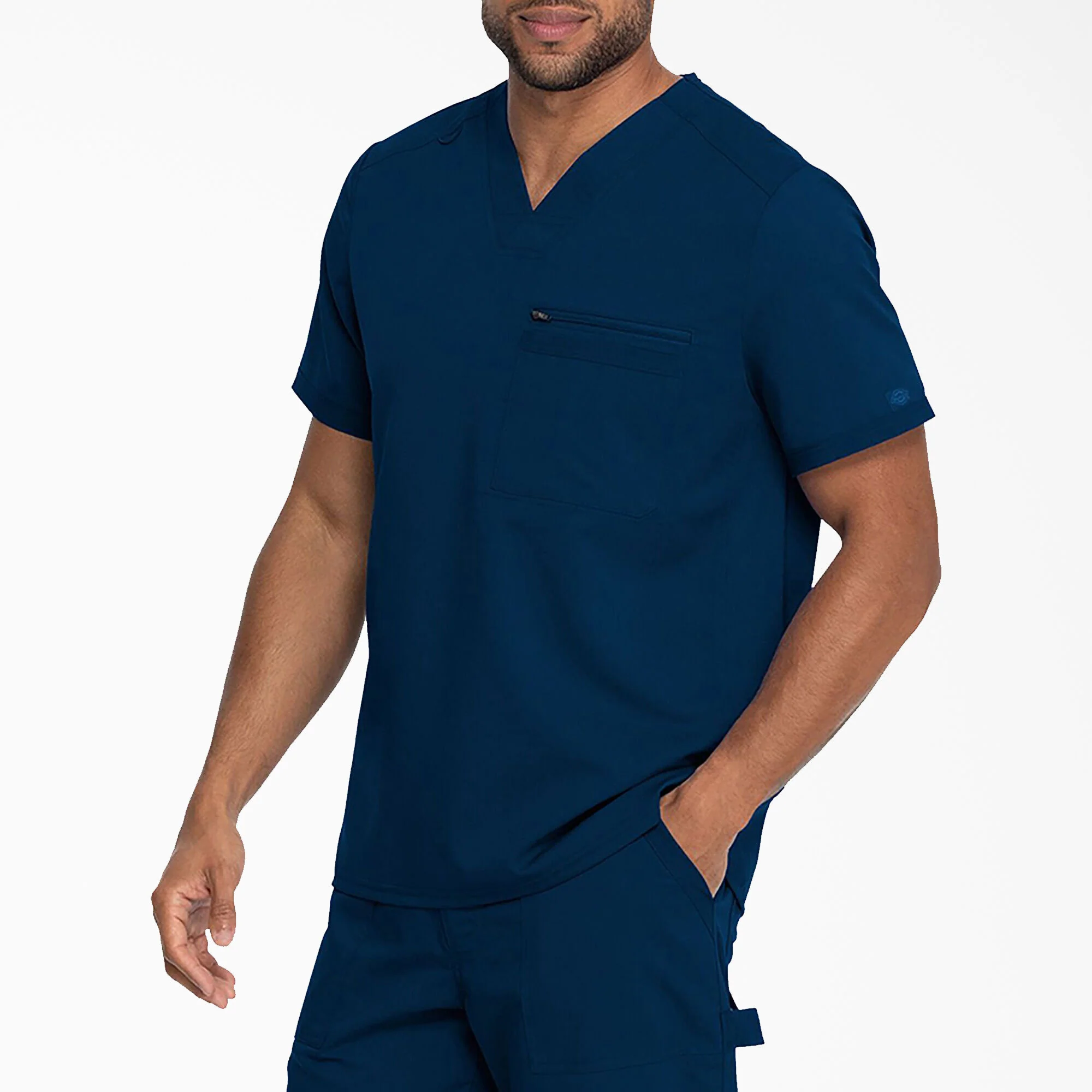 Men's Balance Tuckable V-Neck Scrub Top - Image 3