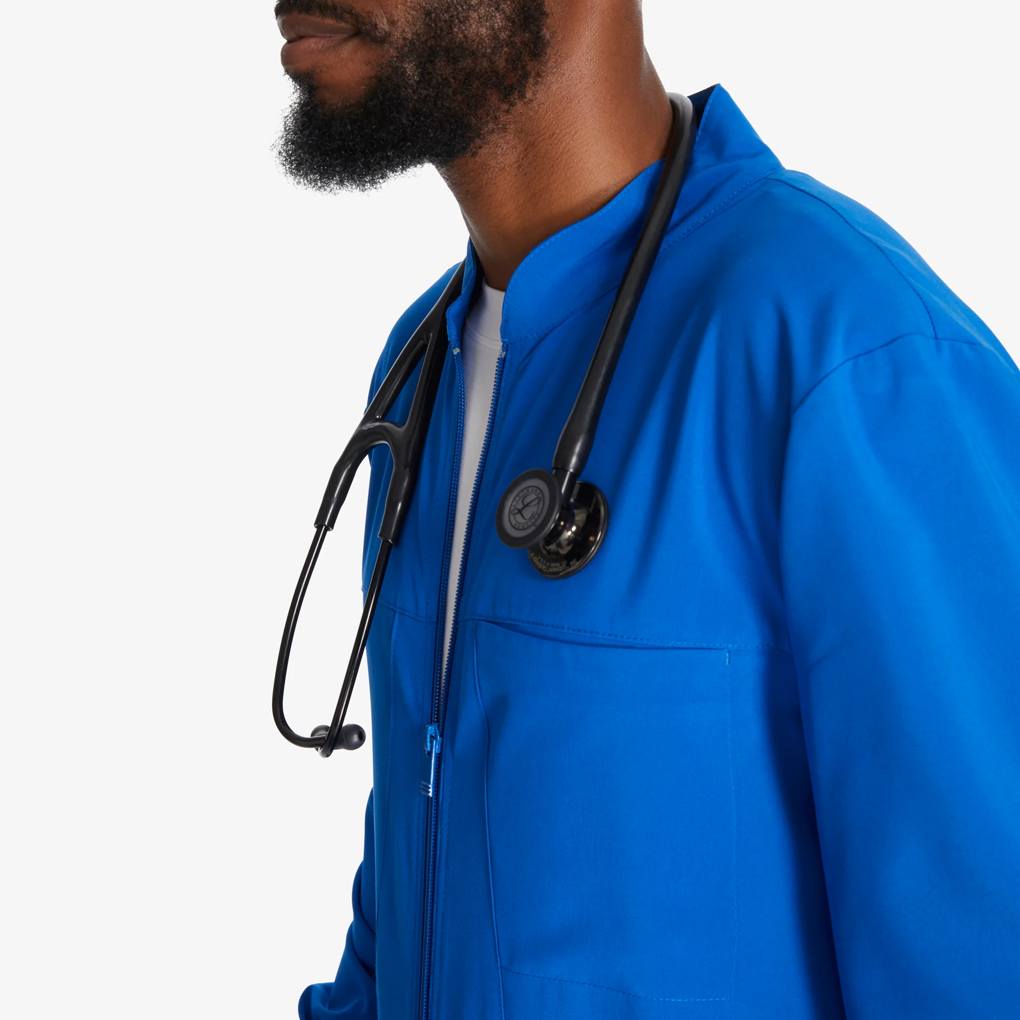 Men's EDS Essentials Zip Front Scrub Jacket - Image 7