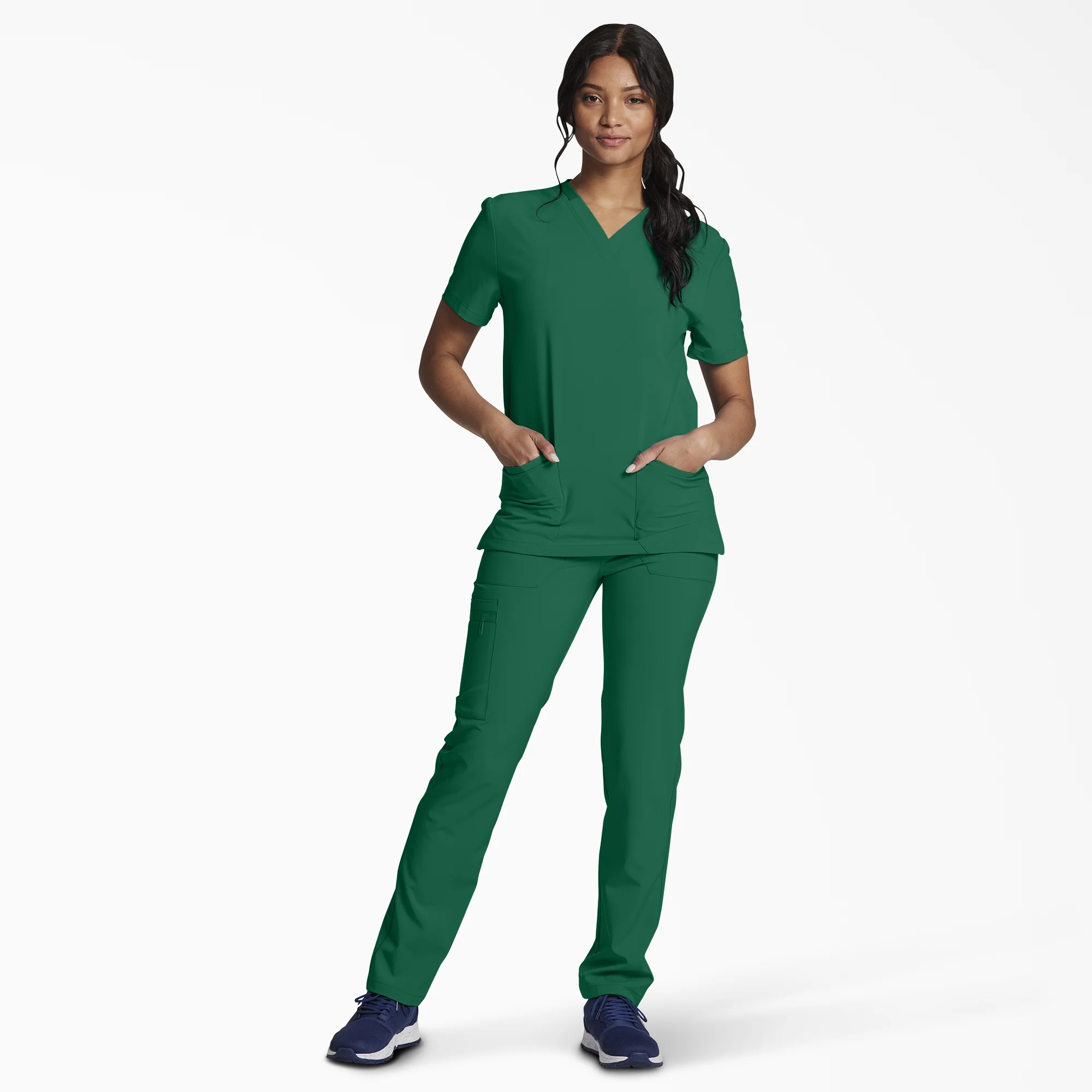 Unisex EDS Essentials V-Neck Scrub Top - Image 5