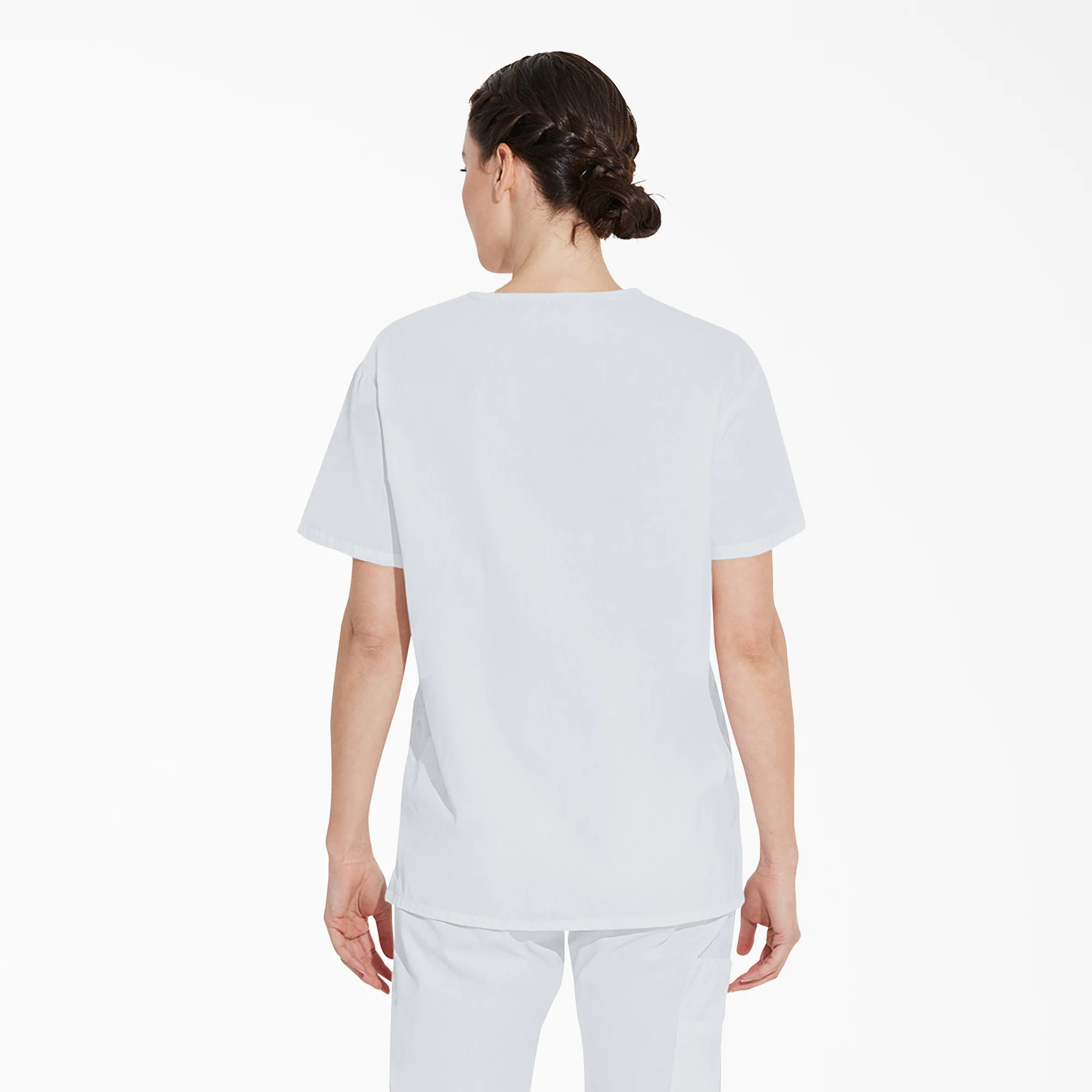Unisex EDS Signature V-Neck Scrub Top - Image 2