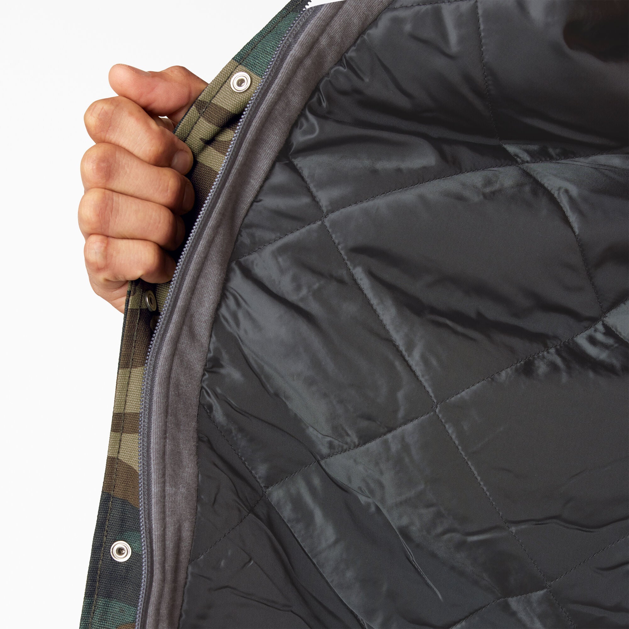Water Repellent Duck Hooded Shirt Jacket - Image 10