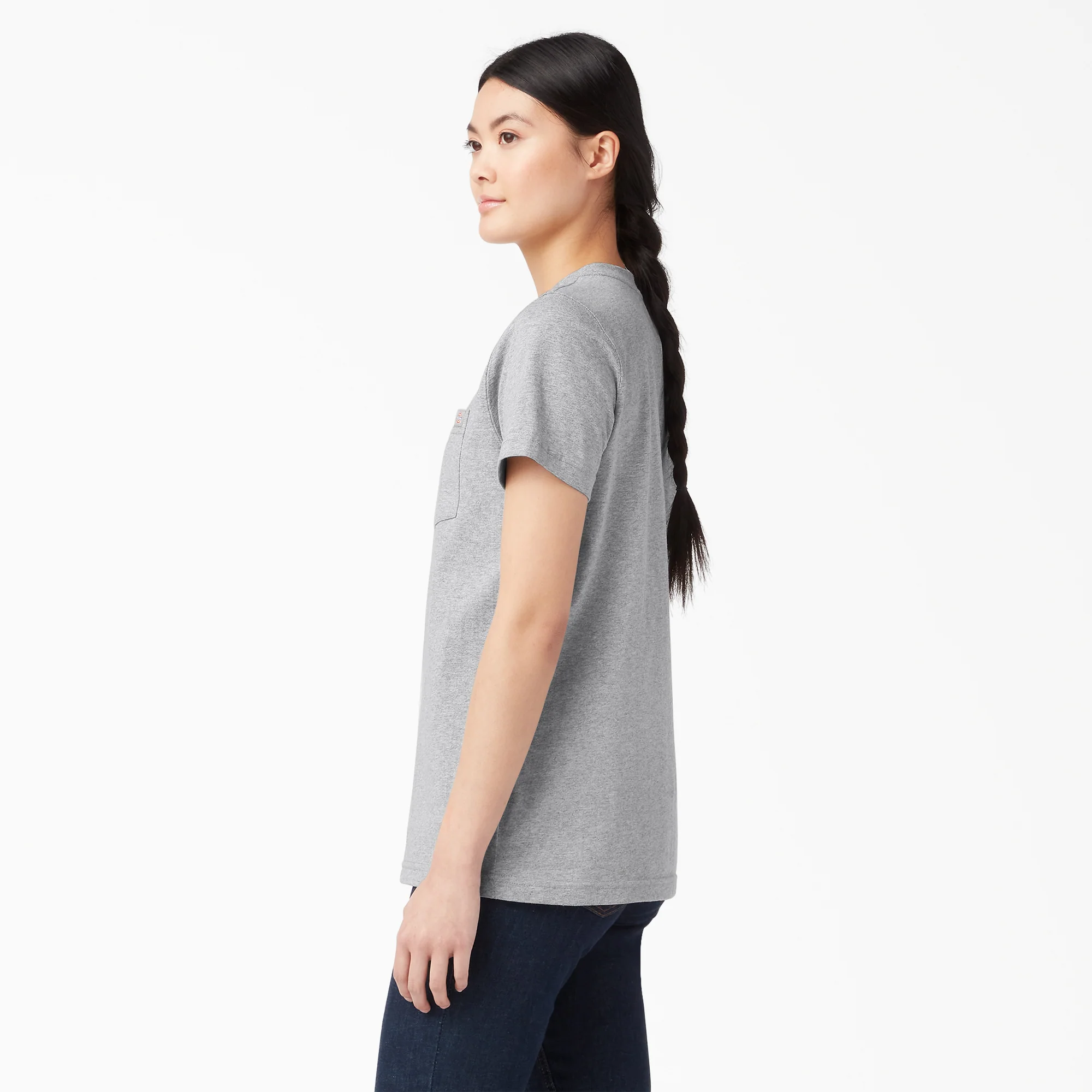 Women's Heavyweight Short Sleeve Pocket T-Shirt - Image 3