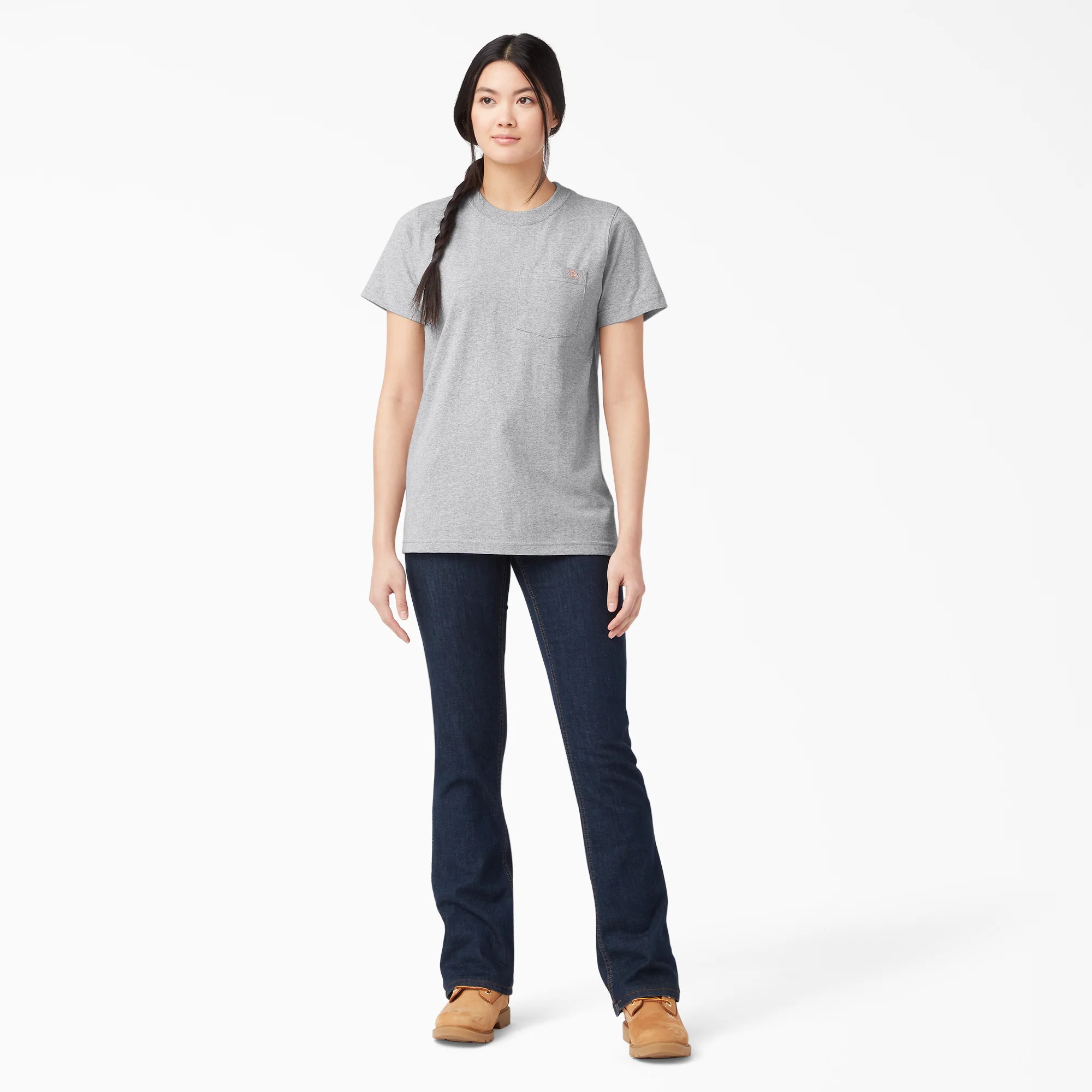 Women's Heavyweight Short Sleeve Pocket T-Shirt - Image 4