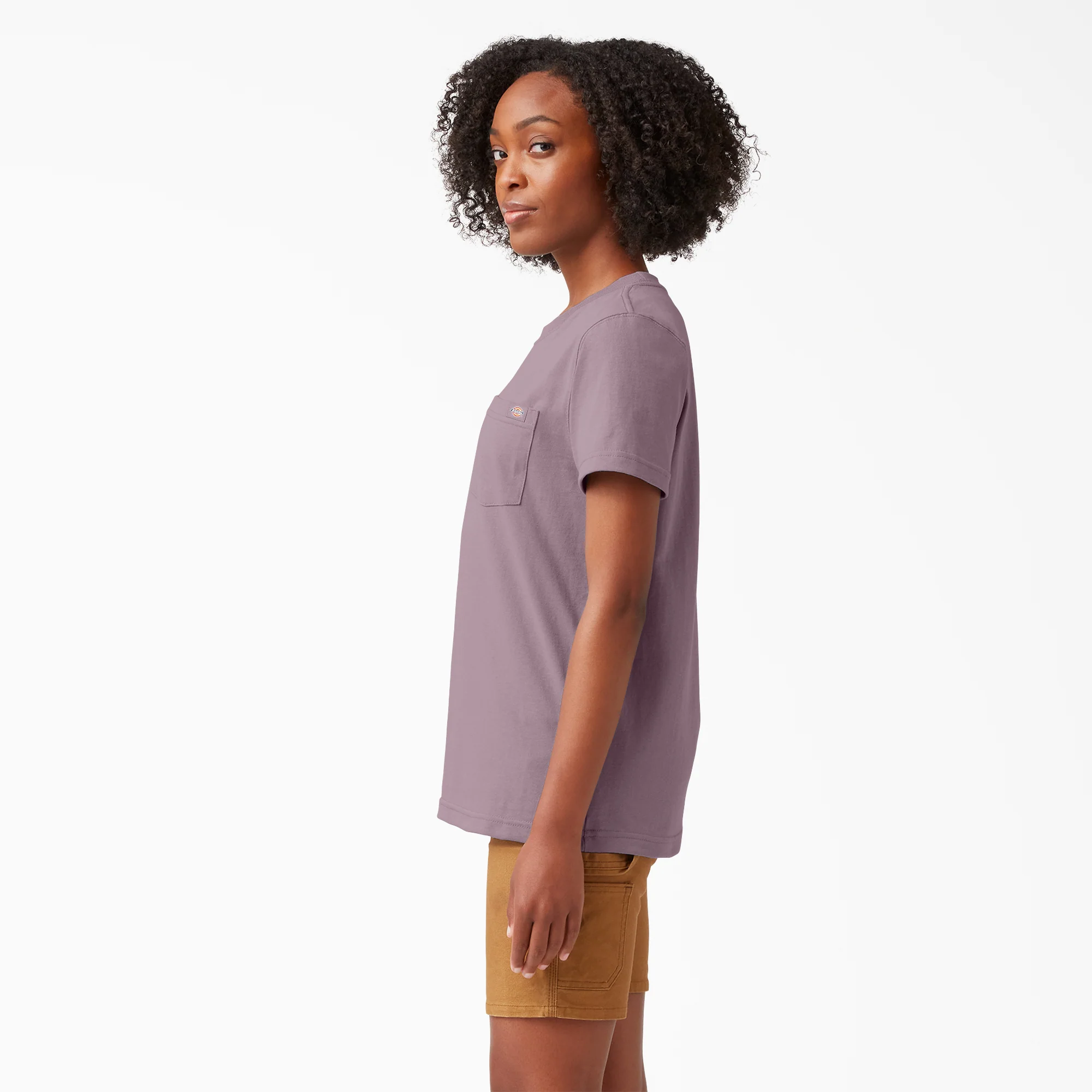 Women's Heavyweight Short Sleeve Pocket T-Shirt - Image 3