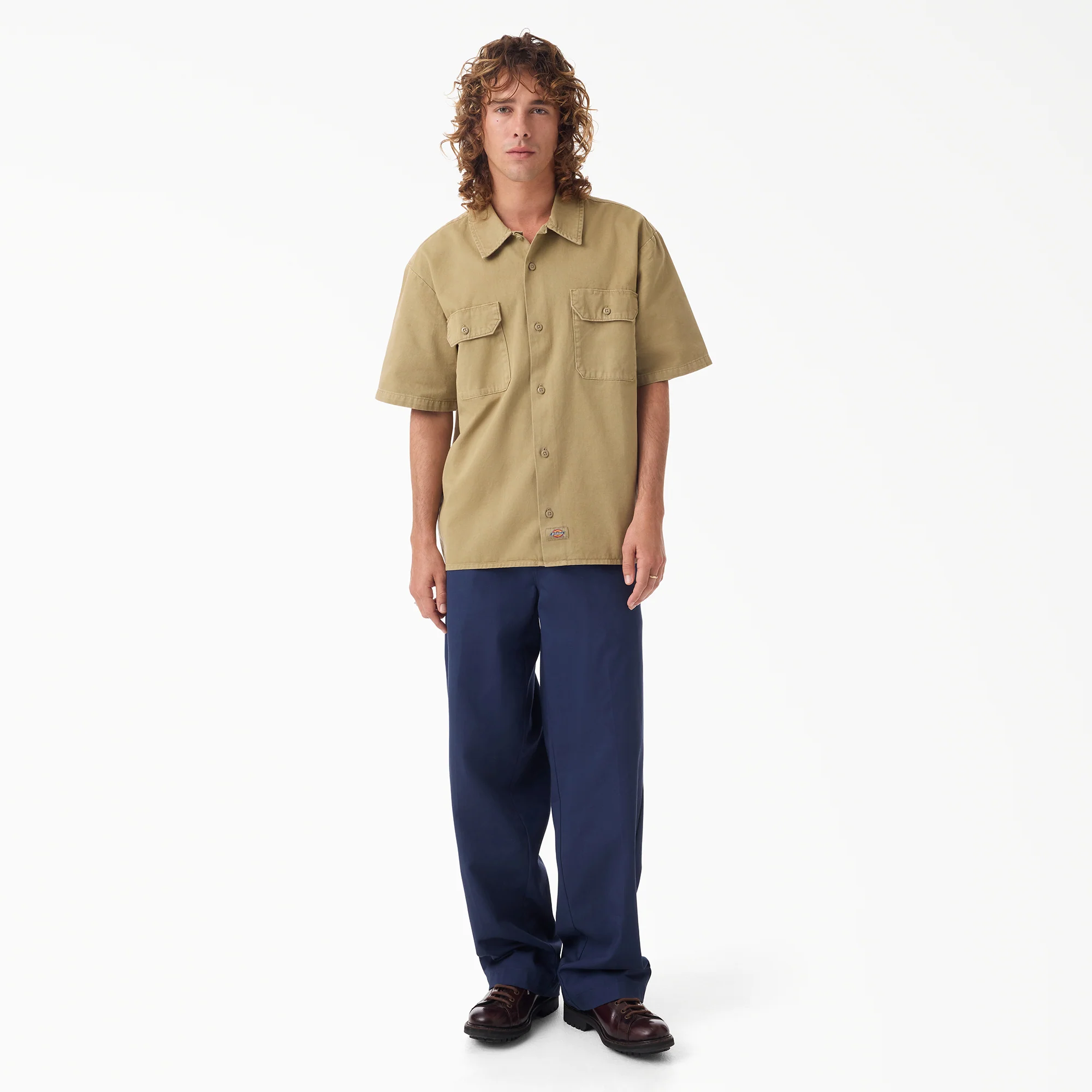 Worn In Lightweight Solid Work Shirt - Image 4